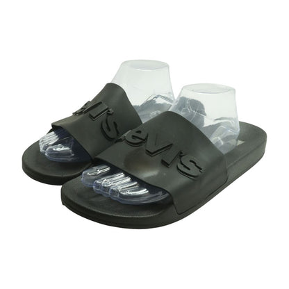 Black Casual Slide Sandals