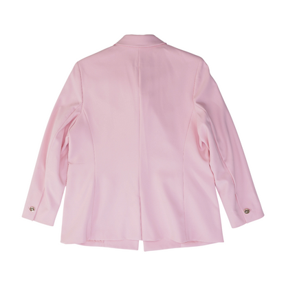 Pink Solid Blazer