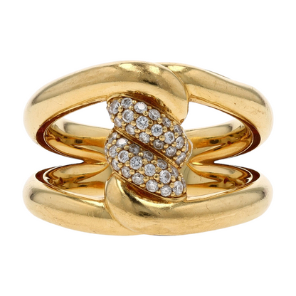 1/5 ctw 18K Yellow Gold Diamond Fashion Ring