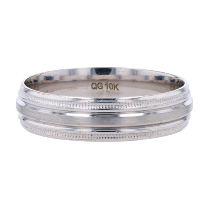 10K White Gold Band