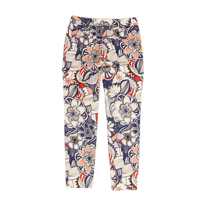 White Floral Dress Pants