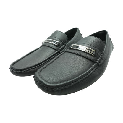 Black Leather Loafer Dress Shoes
