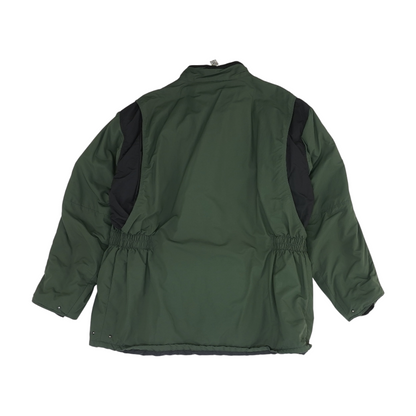 Green Color Block Coat