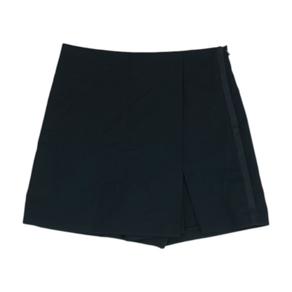 Black Solid Chino Shorts