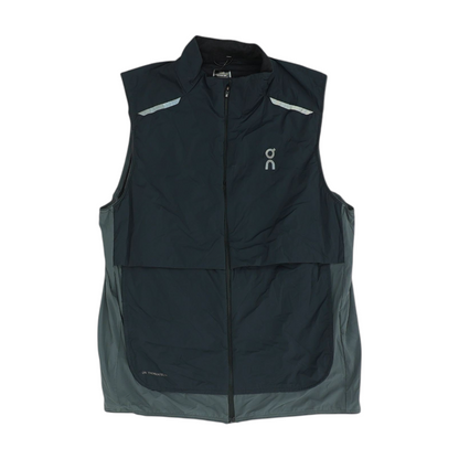 Black Color Block Vest