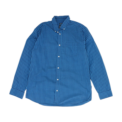 Blue Check Long Sleeve Button Down