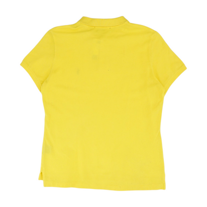 Yellow Solid Short Sleeve Polo