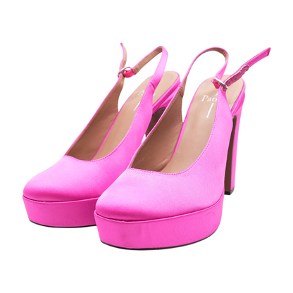 Pink Block Heels