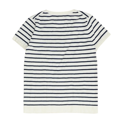 Navy Striped Blouse