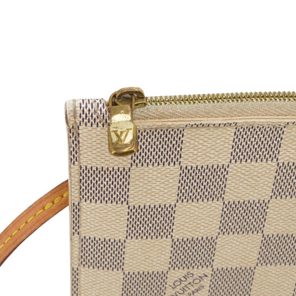 Neverfull Pochette in Damier Azur Canvas
