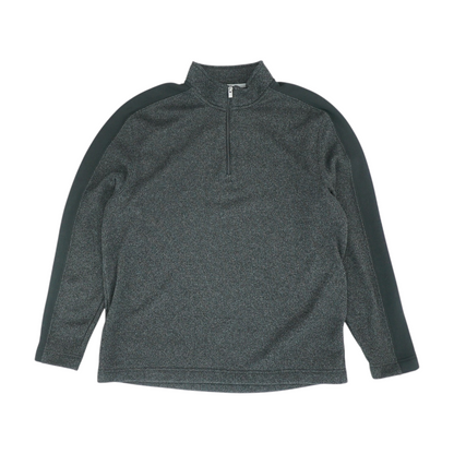 Van Heusen Black Solid 1/4 Zip Pullover – Image 1