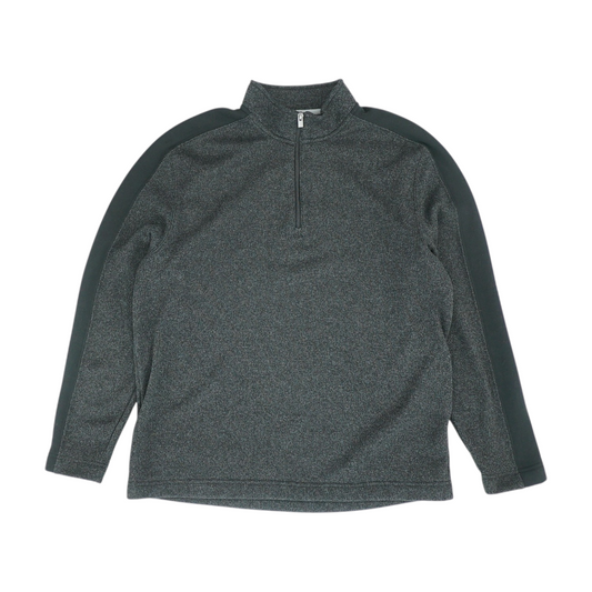 Black Solid 1/4 Zip Pullover