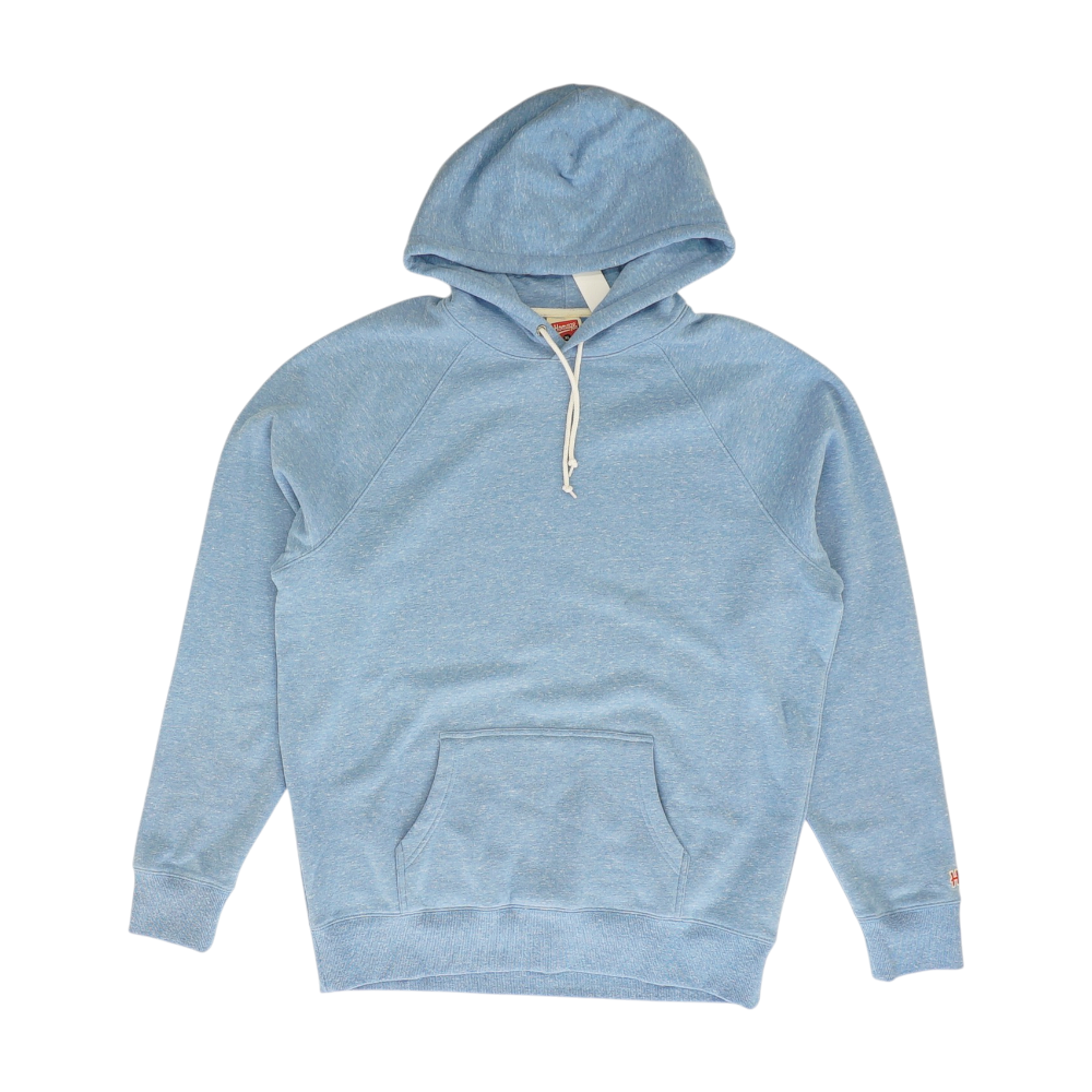 Blue Solid Hoodie Pullover