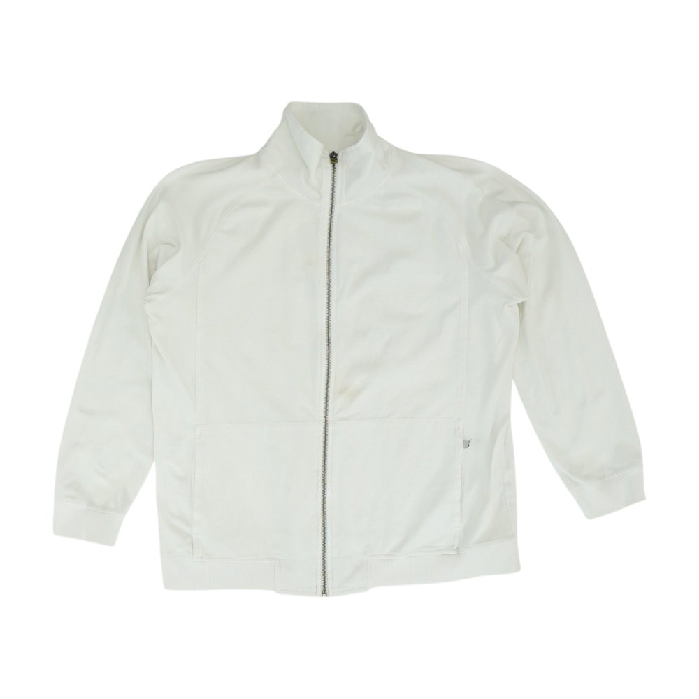 White Solid Active Jacket