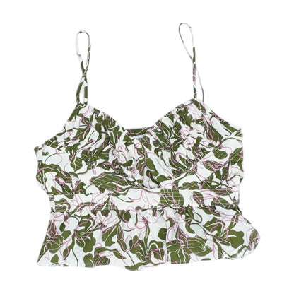 Green Floral Blouse