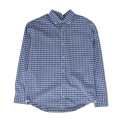 Blue Check Long Sleeve Button Down