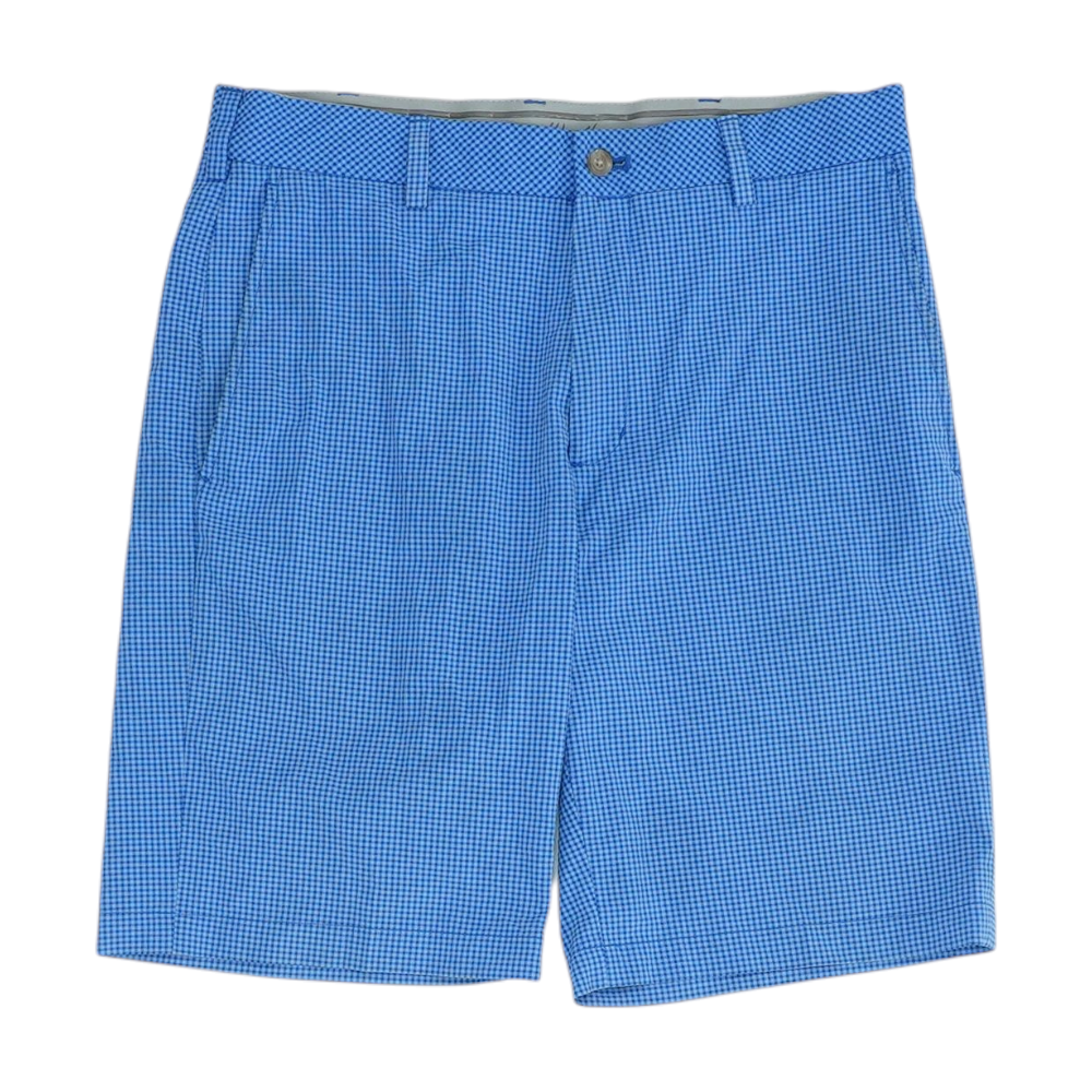 Blue Check Active Shorts