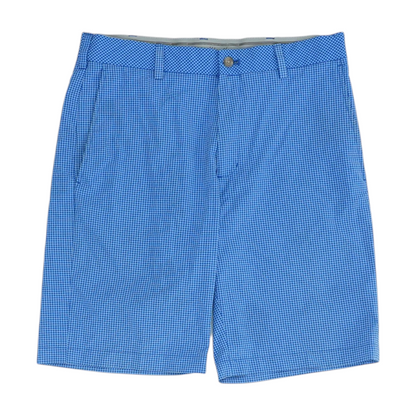 Blue Check Active Shorts