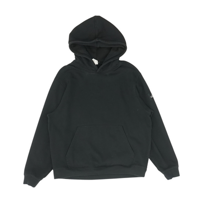 Black Solid Hoodie Pullover