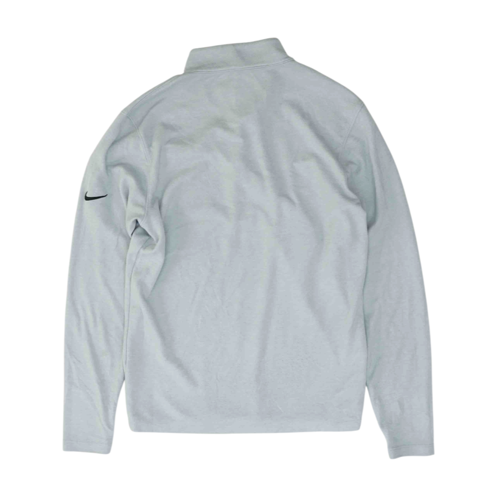 Gray Solid 1/4 Zip Pullover