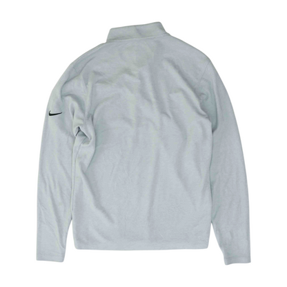 Gray Solid 1/4 Zip Pullover