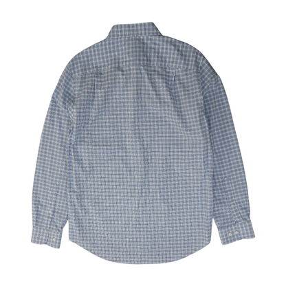 Blue Plaid Long Sleeve Button Down