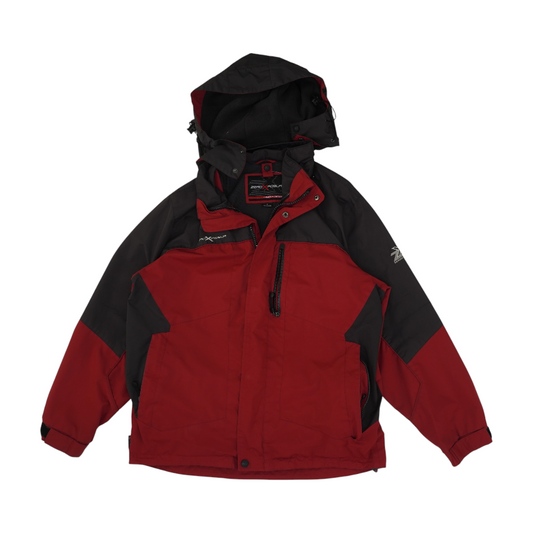 Red Color Block Jacket