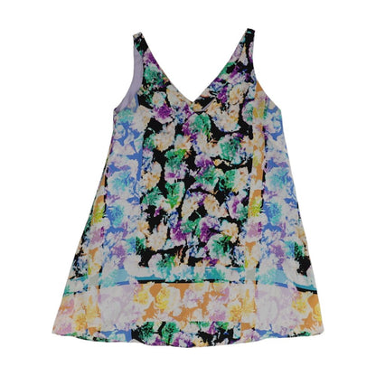 Multi Graphic Sleeveless Blouse
