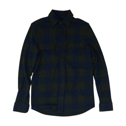 Blue Plaid Long Sleeve Button Down