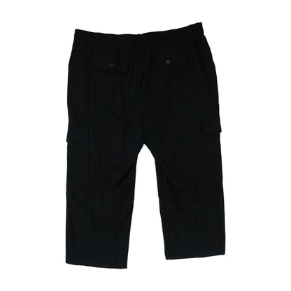 Black Plus Cargo Regular Pants