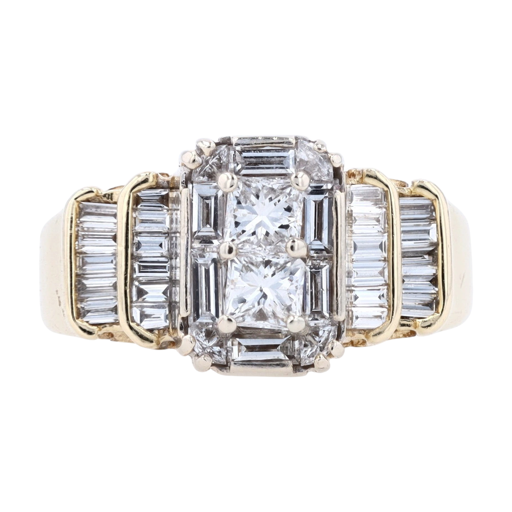 1 1/2 ctw 14K Yellow Gold Diamond Fashion Ring