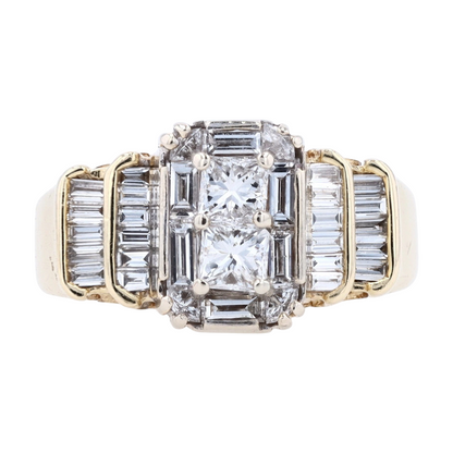 1 1/2 ctw 14K Yellow Gold Diamond Fashion Ring