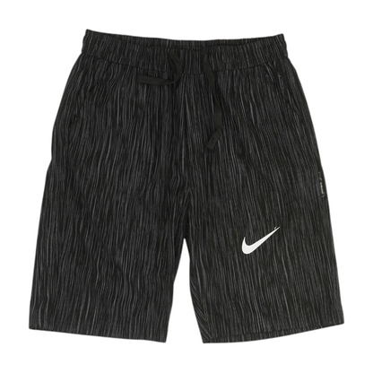 Black Striped 5-Pocket Shorts