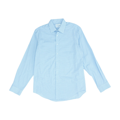 Blue Plaid Long Sleeve Button Down
