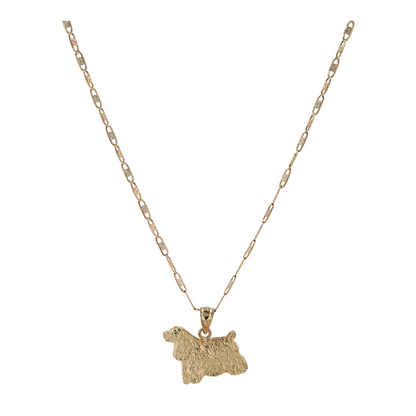 14K Tri-Tone Gold Pendant Necklace