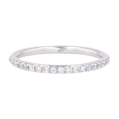 1/2 ctw 14K White Gold Diamond Band Ring