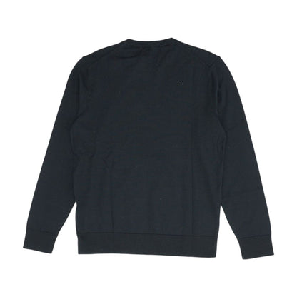 Black Crewneck Knit Top