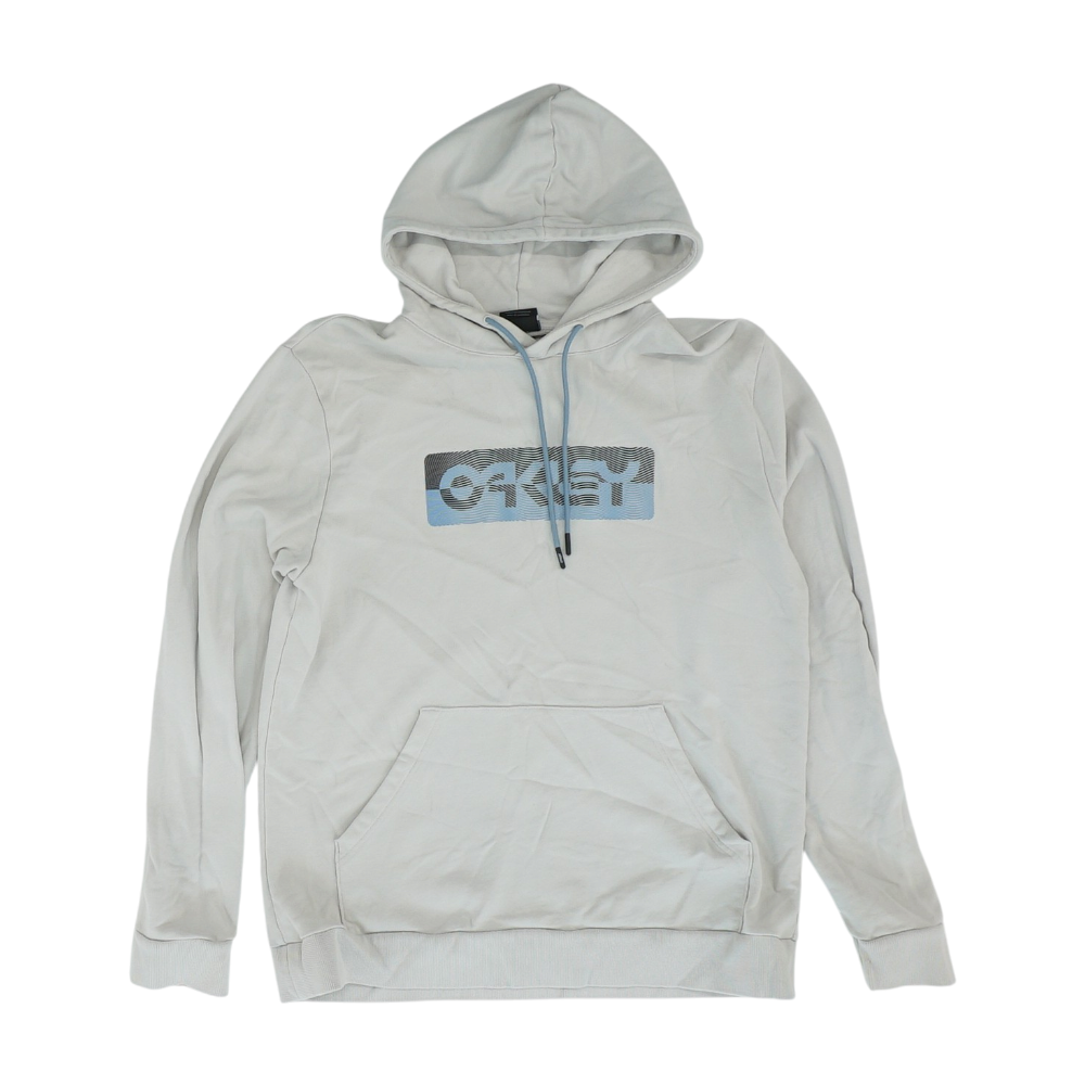 Gray Solid Hoodie Pullover