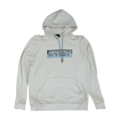 Gray Solid Hoodie Pullover
