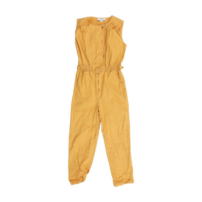 Tan Solid Jumpsuit