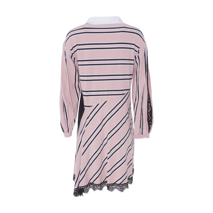 Pink Striped Mini Dress