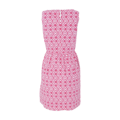 Pink Abstract Mini Dress
