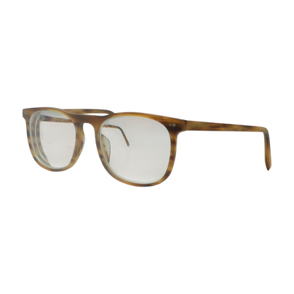 Brown Alvin W Square Prescription Eyewear