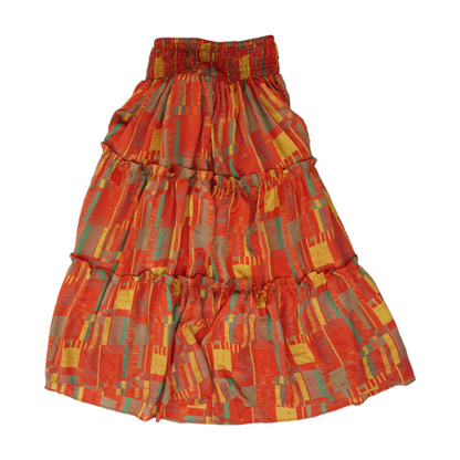 Multi Print Maxi Skirt