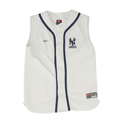Boys' White New York Yankees Sleeveless Jersey