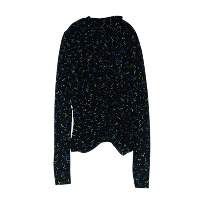 Black Floral Blouse