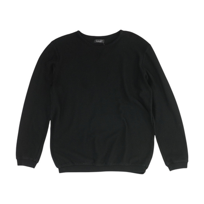 Beige Solid Pullover Sweater