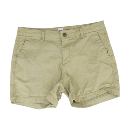 Beige Solid Chino Shorts