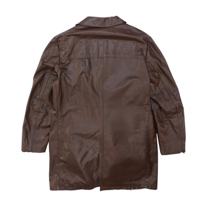 Vintage The Leather Shop Button-Front Coat