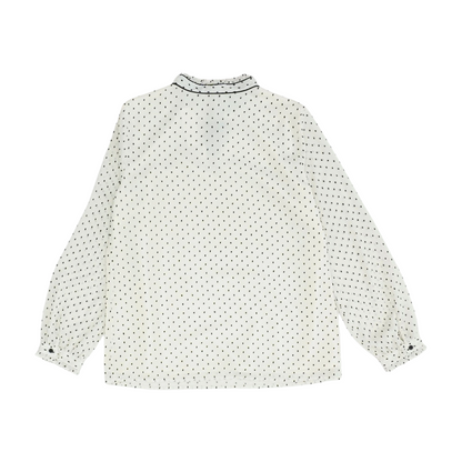 Ivory Polka Dot Blouse